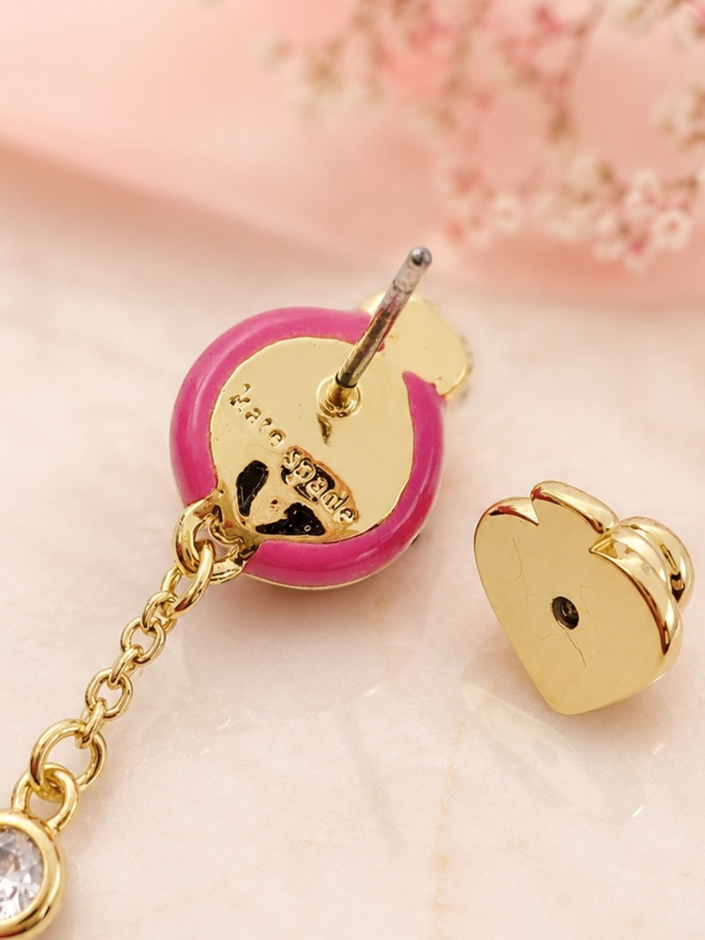 Kate Spade Ladybug Linear Earrings. - Picture 4 of 5